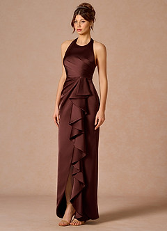 Lilibeth Merlot Vestido largo image3