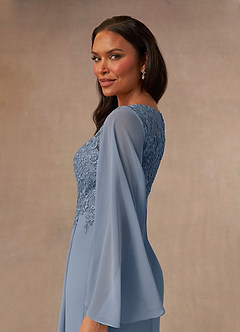 Azazie Perry Mother of the Bride Dresses Twilight Mermaid V-Neck Lace Chiffon Dress image5