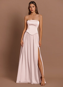 Vestido Rosa Empolvado Largo Cadence image4