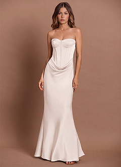 Vestido Crema Largo Lirielle  image1