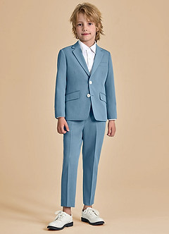front Oliver Boys Light Blue 2-Piece Suit