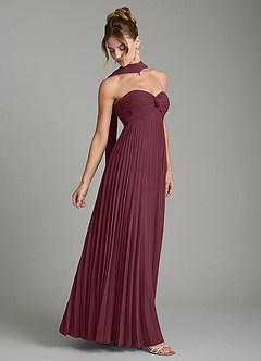 Azazie Tempest Bridesmaid Dresses Cabernet Empire Corset Chiffon Convertible Dress image7