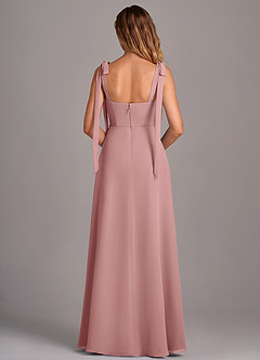 Azazie Debra Bridesmaid Dresses Dusty Rose A-Line with Pockets Chiffon Convertible Dress image3