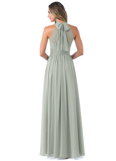 Azazie Iman Jurken voor bruidsmeisjes Jurk van Chiffon met A-Lijn A-lijn met ruches Zilver image6