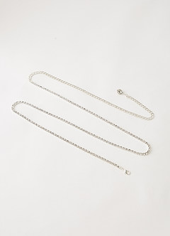 front Rhinestone Strand Belt