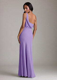 Azazie Madelyn Bridesmaid Dresses Tahiti Mermaid One Shoulder Chiffon Convertible Dress image10