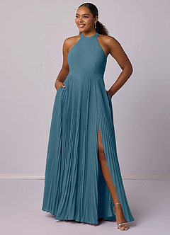 Barbie ♥ Azazie Bridesmaid Dresses Bermuda A-Line Pleated Chiffon Dress image11