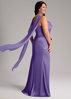 Azazie Sorrel Bridesmaid Dresses Tahiti Mermaid Strapless Stretch Satin Convertible Dress image8