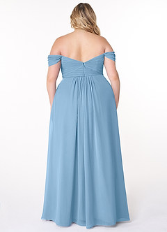Azazie Millie Final Sale Agave A-Line Sweetheart Neckline Chiffon Convertible Dress image9