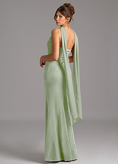 Azazie Sorrel Bridesmaid Dresses Dusty Sage Mermaid Corset Velvet Convertible Dress image2