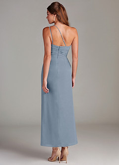 Azazie Eren Bridesmaid Dresses Twilight Mermaid One Shoulder Chiffon Dress image7