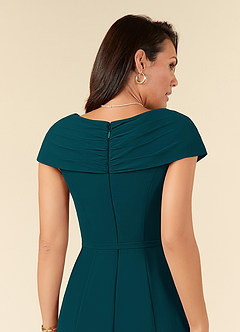 Azazie Bailora Mother of the Bride Dresses Pine Mermaid Ruched Chiffon Dress image5
