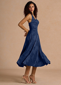 Adelise Navy Midi Dress image5