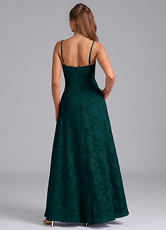 Azazie Stasy Bridesmaid Dresses Pine A-Line Sweetheart Neckline Floral Burnout Dress image2