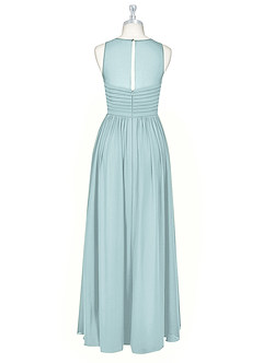 Azazie Nina Bridesmaid Dresses Mist A-Line Pleated Chiffon Dress image7