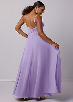Barbie ♥ Azazie Bridesmaid Dresses Lilac A-Line Chiffon Dress image6