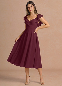 suknia Wino Midi Leilani image4