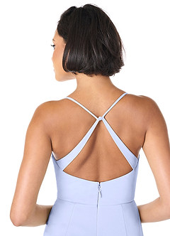 Azazie Ashana Brautjungfernkleider Etui Herzchen Spitze Gittergewebe Kleid Lavendel image5