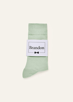 front Matching Color Women's Dress Socks with Personalized Label
