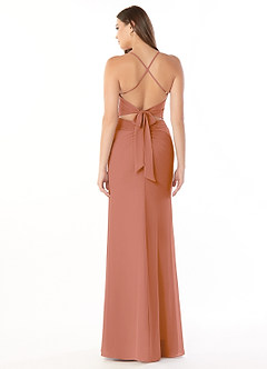 Azazie Aribella Final Sale MAI TAI Sheath Ruched Chiffon Dress image2