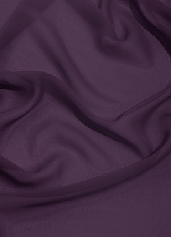 Azazie Debra Bridesmaid Dresses Plum A-Line with Pockets Chiffon Convertible Dress image17