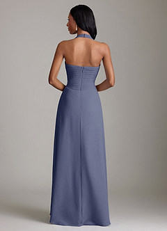 Azazie Clarisa Bridesmaid Dresses Stormy A-Line Pleated Chiffon Dress image2