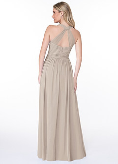 Azazie Jaclyn Abiti da Damigella Abito A-Line in Chiffon Plissettato Gelo image2