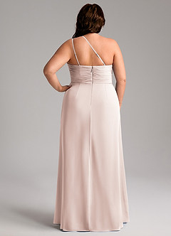 Azazie Eren Bridesmaid Dresses Rose Petal Sheath One Shoulder Chiffon Dress image9