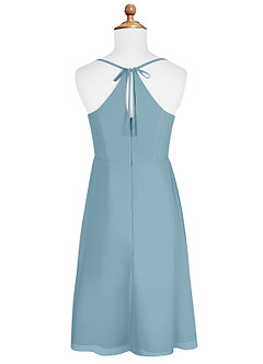 Azazie Doll Junior Amethyst A-Line Bow Chiffon Dress image6