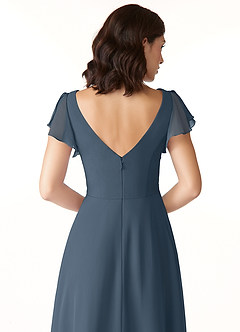 Azazie Omari Bridesmaid Dresses Neptune A-Line Chiffon Dress image6