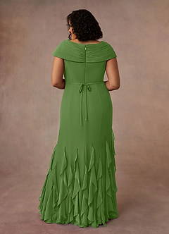 Azazie Bailora Mother of the Bride Dresses Basil Mermaid Ruched Chiffon Dress image8