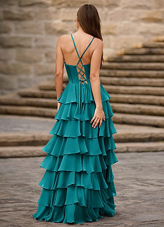 Rhythm Pfau A-Linien-Ballkleid mit Rüschen image6