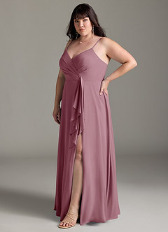 Azazie Akita Bridesmaid Dresses Vintage Mauve A-Line Chiffon Dress image8