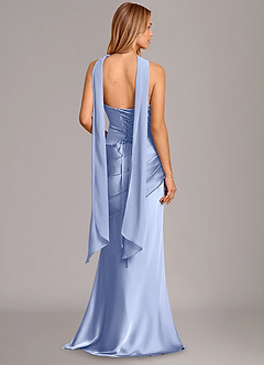 Azazie Pelagia Brudtärnklänningar Klä av Sjöjungfru i Stretch Satin Korsett Is Konvertibel image4