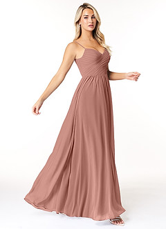 Azazie Lisbon Bridesmaid Dresses Cedar Rose A-Line Sweetheart Neckline Chiffon Dress image1