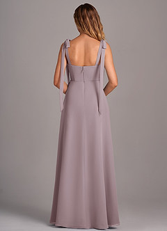 Azazie Debra Bridesmaid Dresses Dusk A-Line with Pockets Chiffon Convertible Dress image3