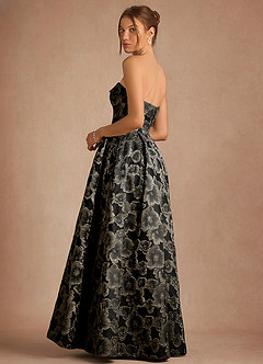 Florentine 검은색 맥시 드레스 image4