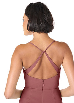 Azazie Ashana Bridesmaid Dresses Amethyst Sheath Sweetheart Lace Mesh Dress image5