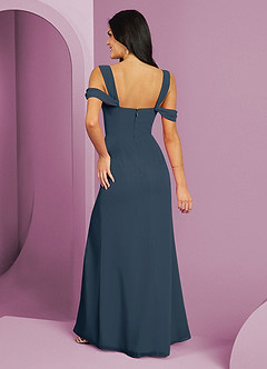 Barbie ♥ Azazie Bridesmaid Dresses Neptune A-Line Off the Shoulder Chiffon Dress image6