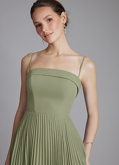 Azazie Mariana Bridesmaid Dresses Pistachio A-Line Strapless Chiffon Dress image4