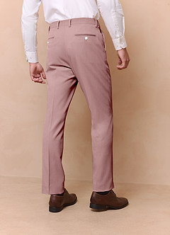 front James Dusty Rose Structured Stretch Dress Pants