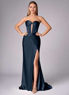 Keira Navy Corset Gown image6