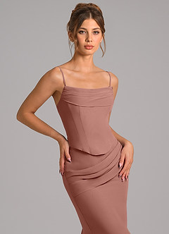 Azazie Sorrel Suknie dla druhen Syrena Gorset Szyfon Do ziemi Sukienka image8