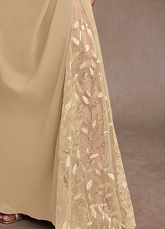 Azazie Betania Mother of the Bride Dresses Champagne Mermaid Sequins Chiffon Dress image6