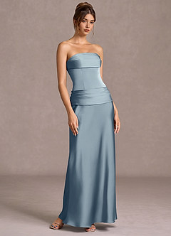 Maxi jurk Faelina Poederblauw image1