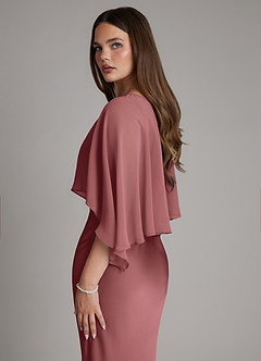 Azazie Ambra Abiti da Damigella Abito Sirena in Raso Elasticizzato Plissettato Ametista image8