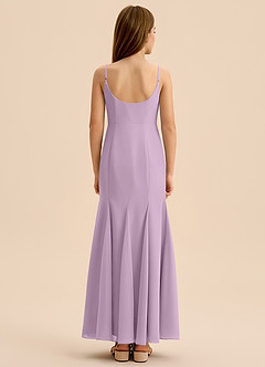 Azazie Evey Junior Wisteria Mermaid Pleated Chiffon Dress image2