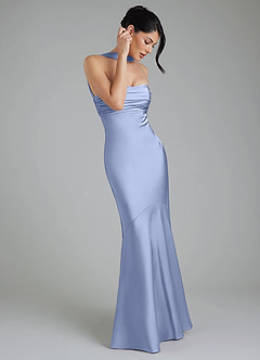 Azazie Marryn Bridesmaid Dresses Ice Mermaid Sweetheart Neckline Stretch Satin Dress image6