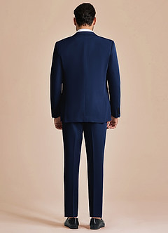 front James Blue Structured Stretch 3-piece suit