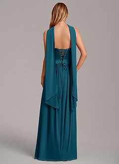 Azazie Cadence Suknie dla druhen Linia A Gorset Satyna elastyczna Do ziemi Sukienka image4